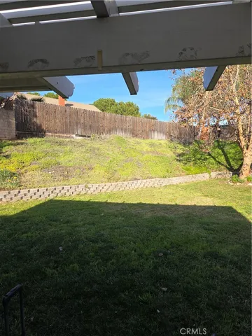 a view of open pool and yard