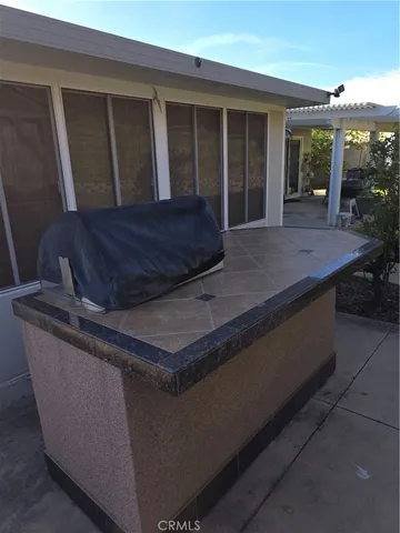 a house view with a outdoor space