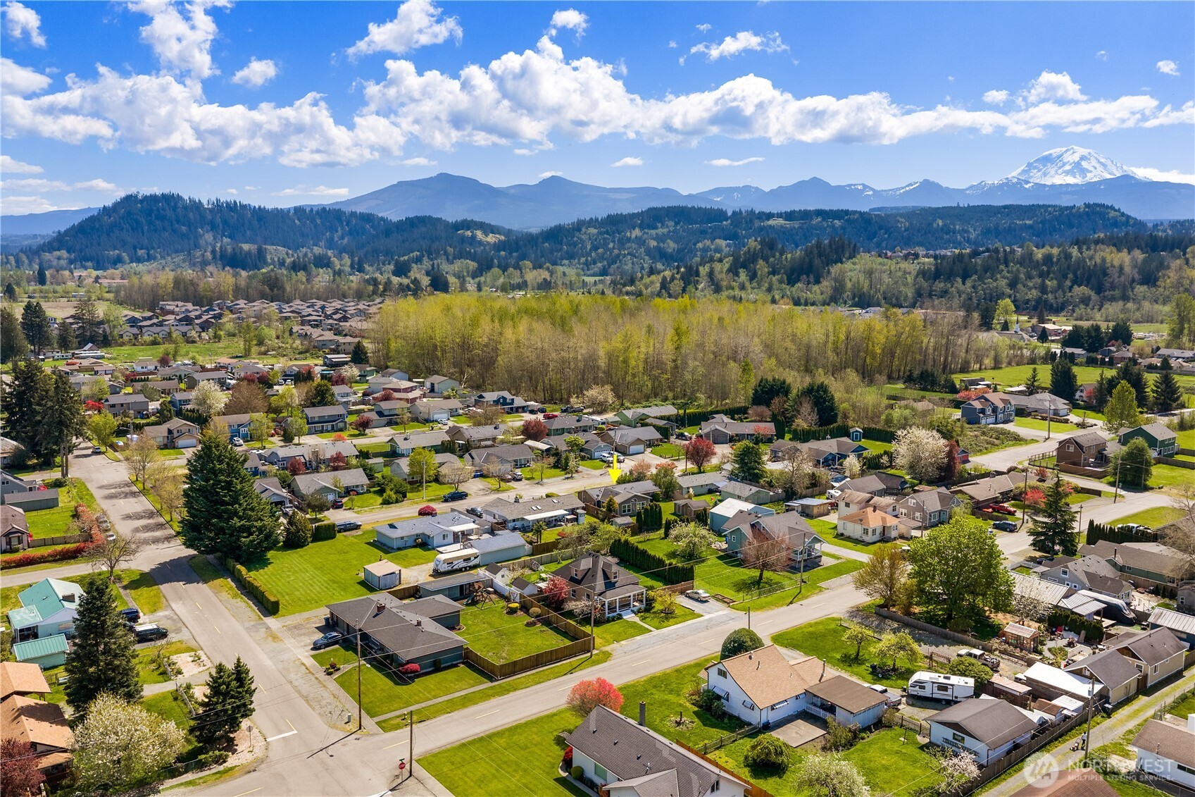 247 South D Street Buckley, WA 98321 - Photo 27 of 28 a view of a city with lots of trees