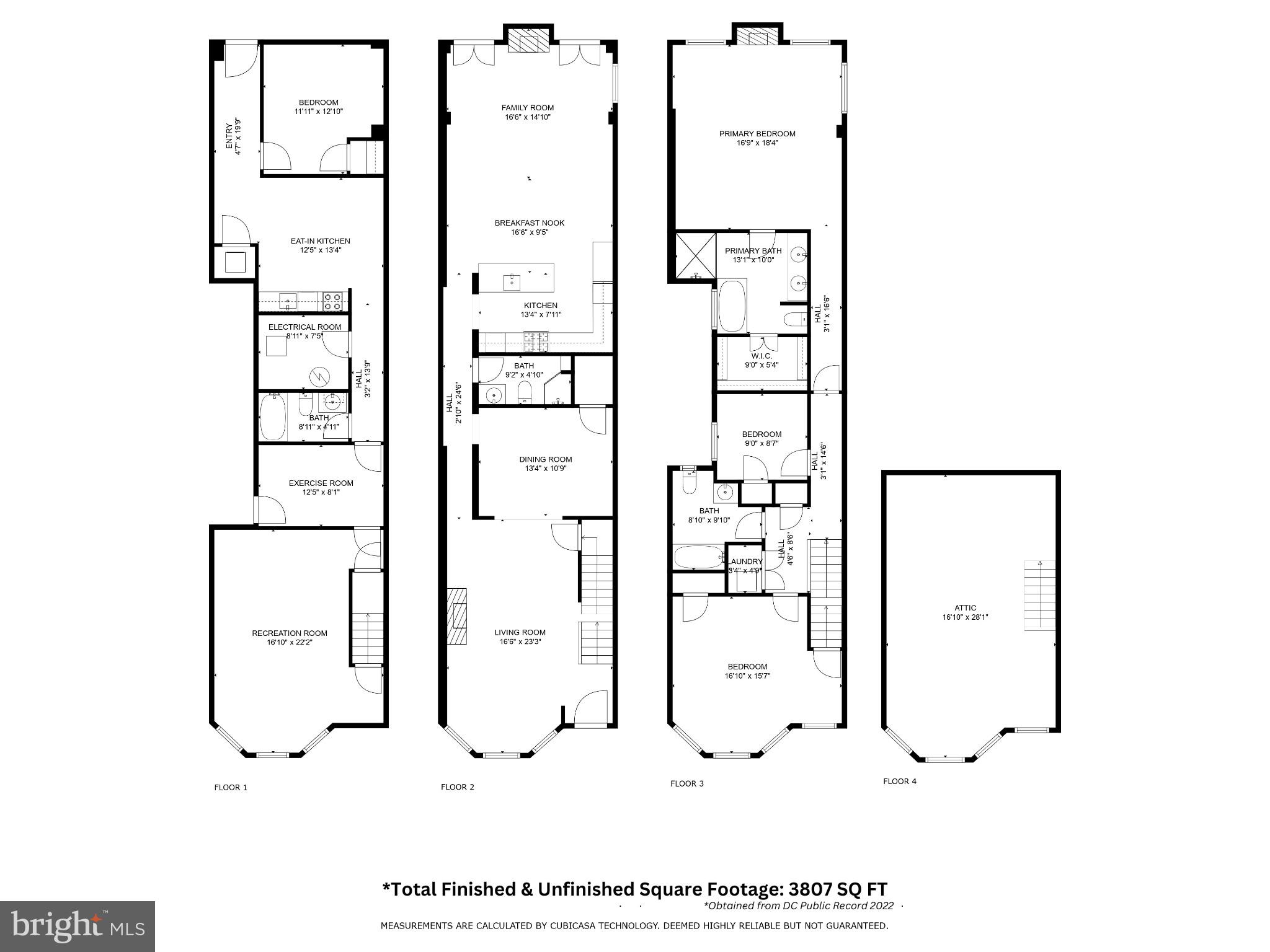 3017 Dumbarton Street Northwest Washington, DC 20007 - Photo 25 of 25 Floor Plan
