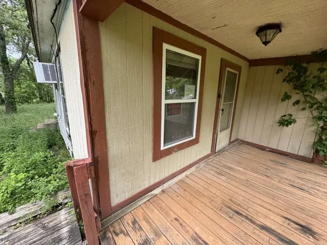 a view of outdoor space and deck