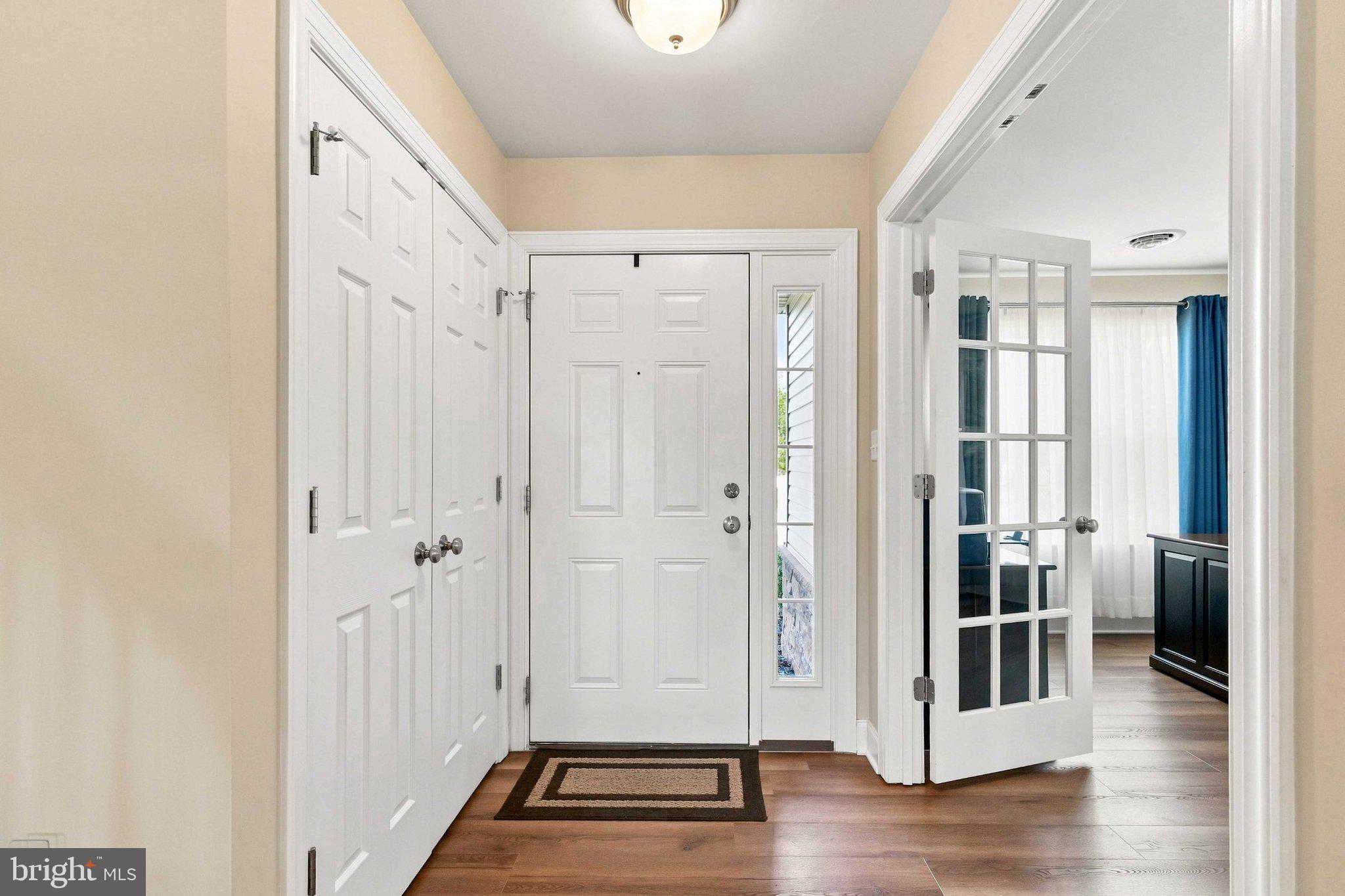 Welcoming entryway with natural light.