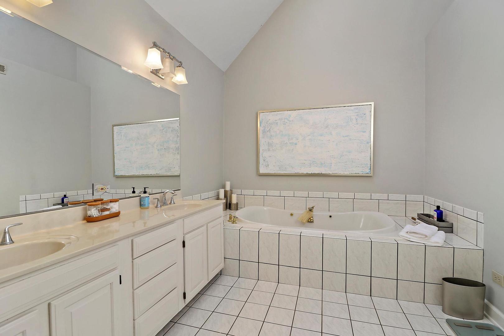 159 Helm Road Barrington Hills, IL 60010 - Photo 34 of 57 a bathroom with a sink and a mirror