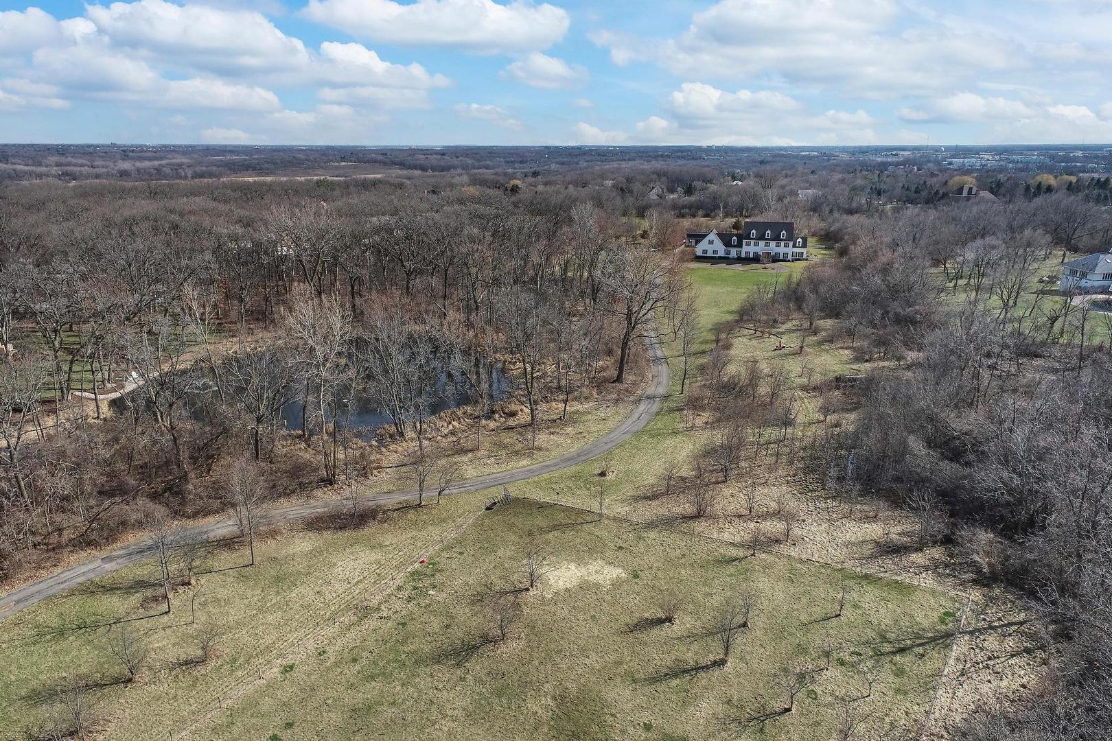 159 Helm Road Barrington Hills, IL 60010 - Photo 7 of 57 a view of a dry yard with wooden floor and city view