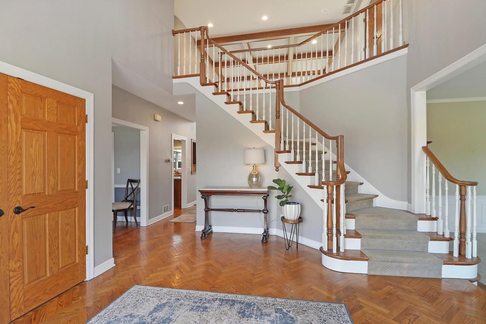 159 Helm Road Barrington Hills, IL 60010 - Photo 10 of 57 a view of entryway and hall with wooden floor