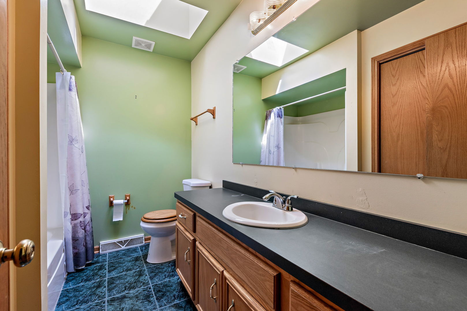 372 Jefferson Street Manteno, IL 60950 - Photo 18 of 24 a bathroom with a sink and a mirror