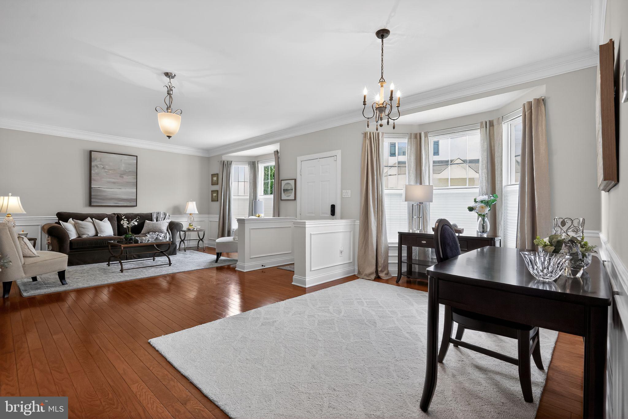 17 Welsford Way Westampton, NJ 08060 - Photo 13 of 41 a living room with furniture dining table and a chandelier