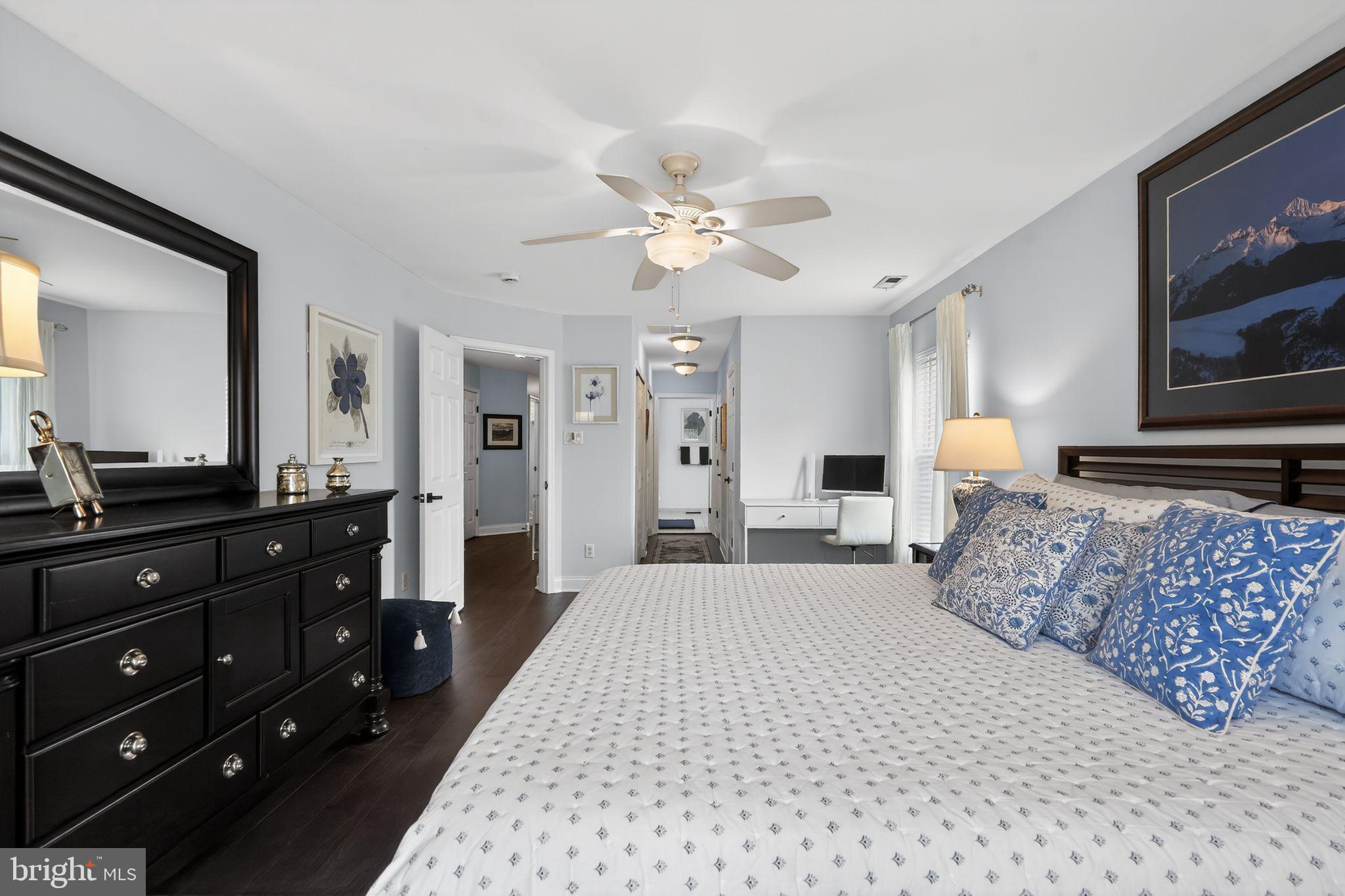 17 Welsford Way Westampton, NJ 08060 - Photo 27 of 41 a bedroom with a large bed and a chandelier