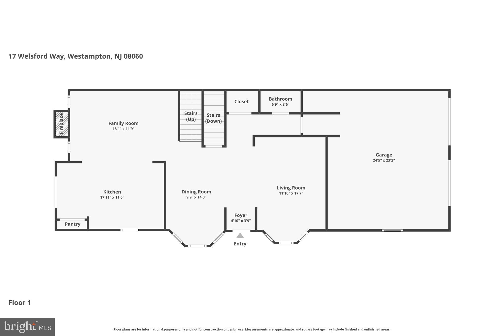 17 Welsford Way Westampton, NJ 08060 - Photo 38 of 41 a picture of a floor plan