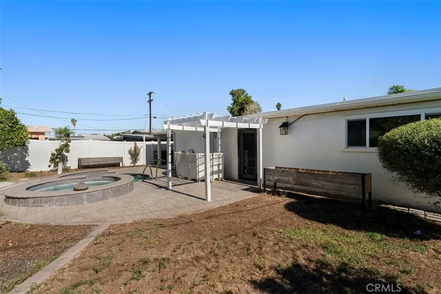 a view of a terrace with chairs