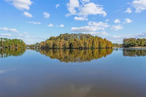an aerial view of an outdoor space