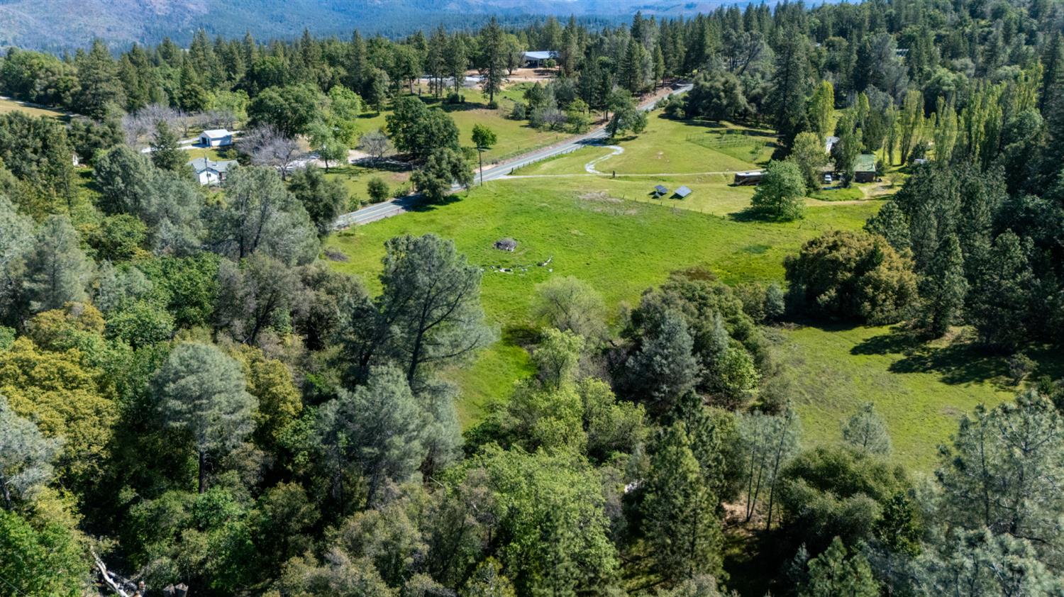 7220 Grizzly Flat Road Somerset, CA 95684 - Photo 25 of 28 an aerial view of residential houses with outdoor space and trees