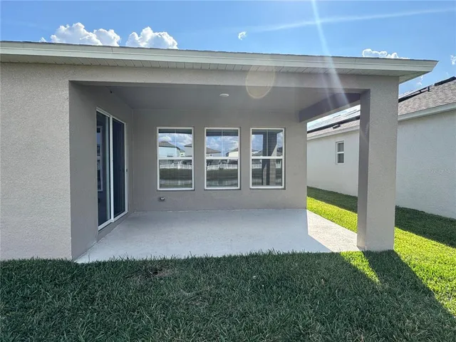 a view of swimming pool with an ocean view