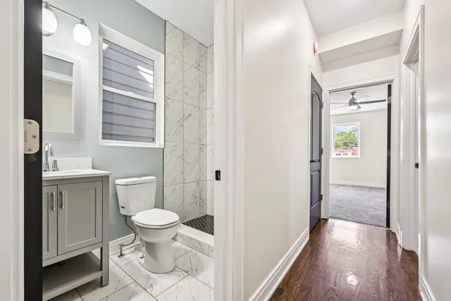 a bathroom with a sink and a toilet