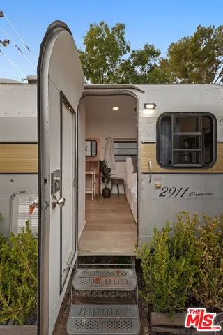 a view of a balcony with an outdoor space