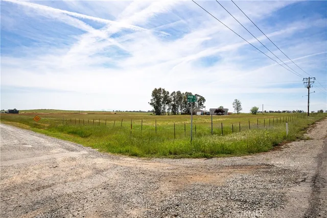 a view of a lake with a big yard