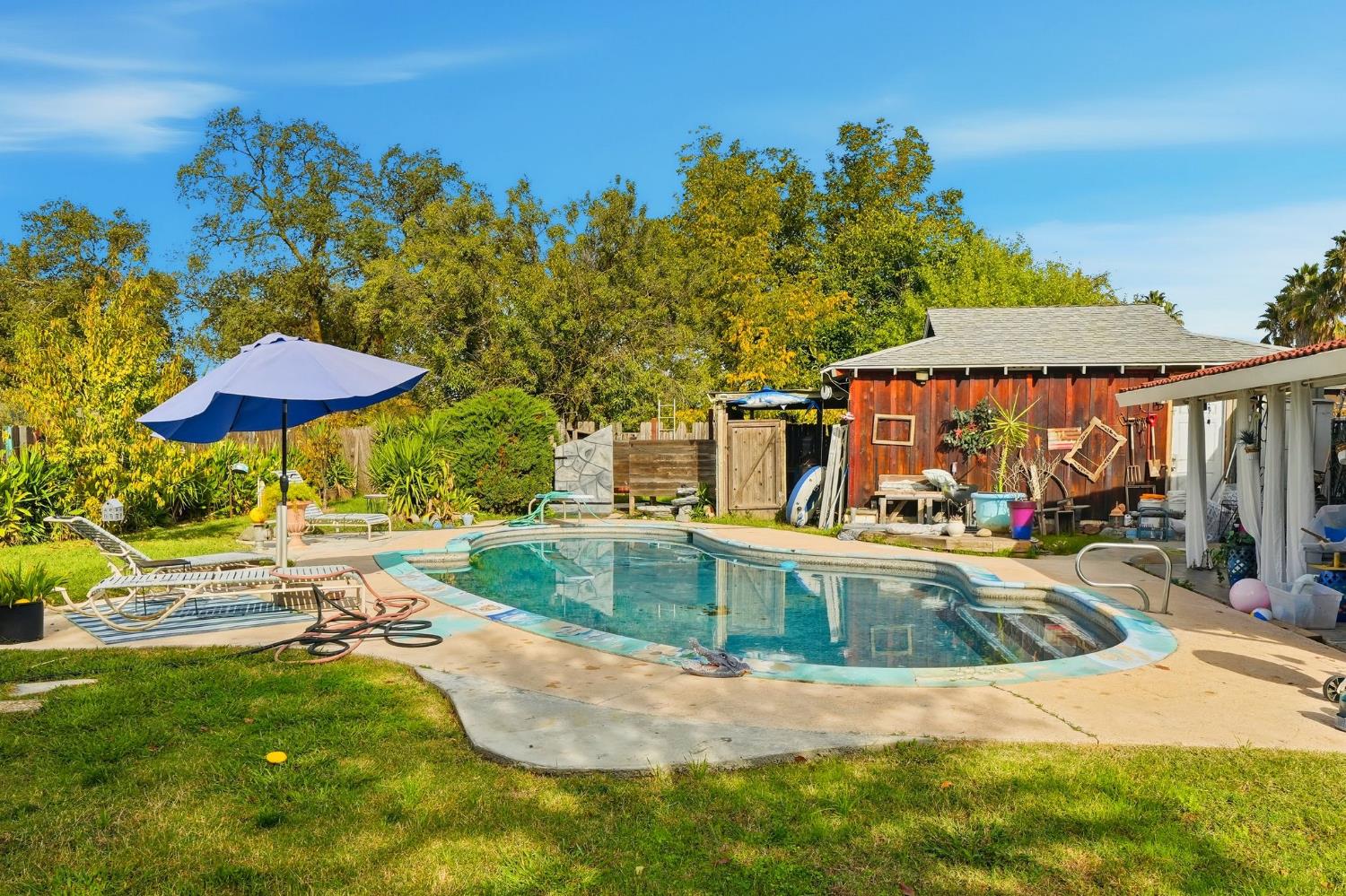 7801 El Modena Avenue Elverta, CA 95626 - Photo 42 of 51 swimming pool view with a seating space