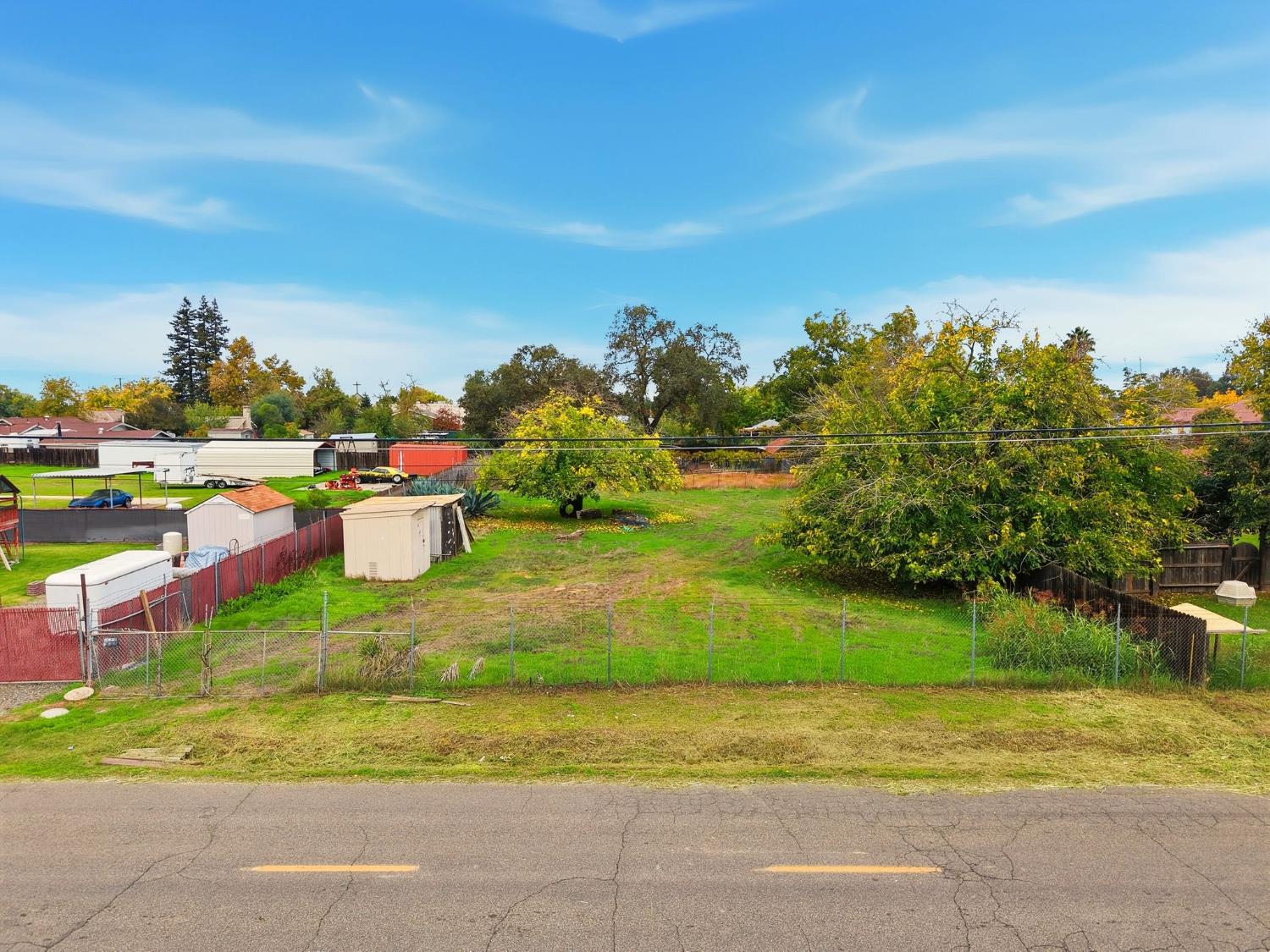7801 El Modena Avenue Elverta, CA 95626 - Photo 45 of 51 a view of a yard with an outdoor space