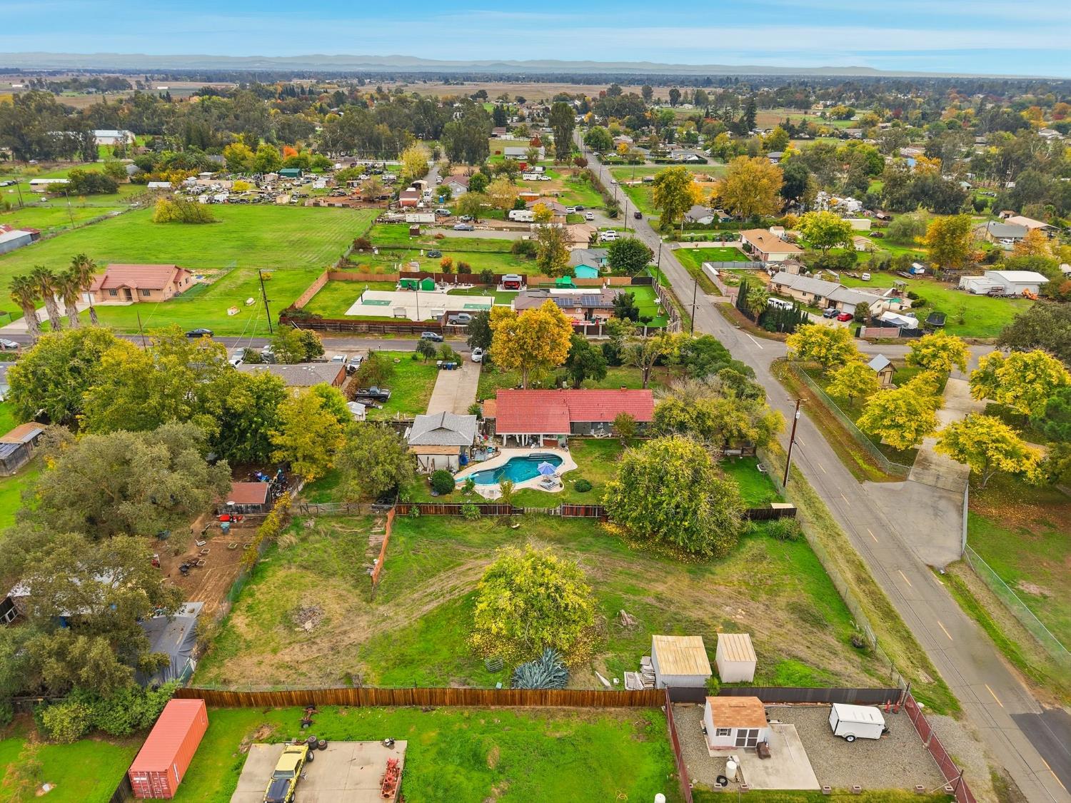 7801 El Modena Avenue Elverta, CA 95626 - Photo 48 of 51 an aerial view of residential houses with outdoor space