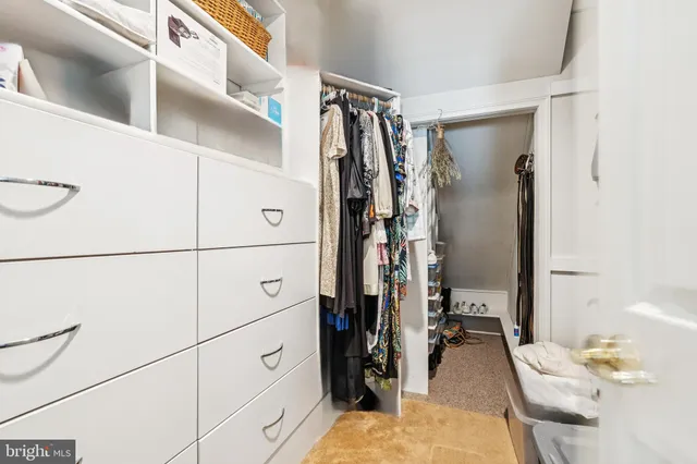 a view of walk in closet