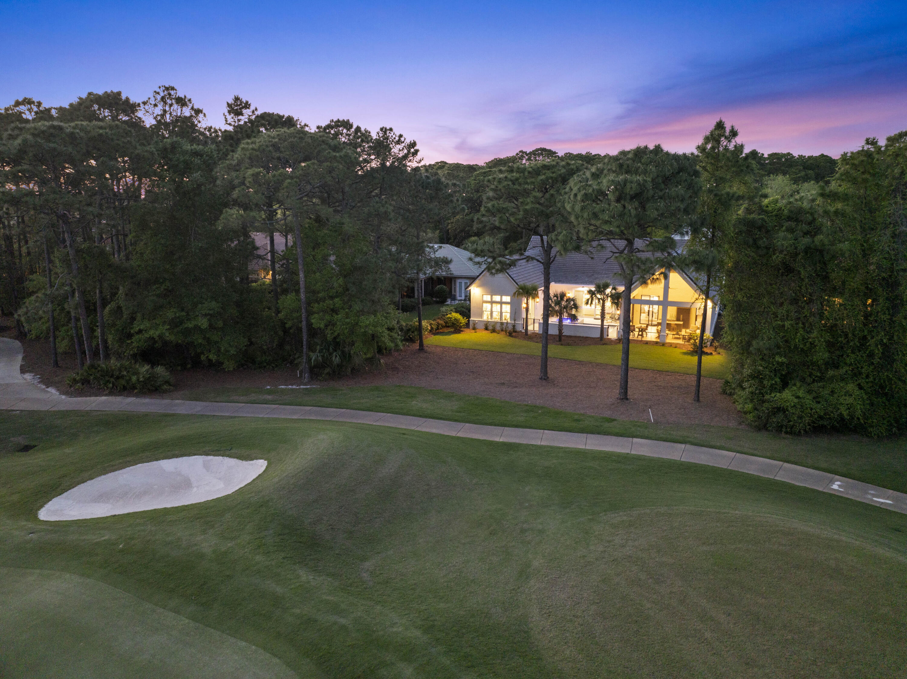 2924 Sand Pine Road Miramar Beach, FL 32550 - Photo 73 of 98 Golf Course Setting Dusk