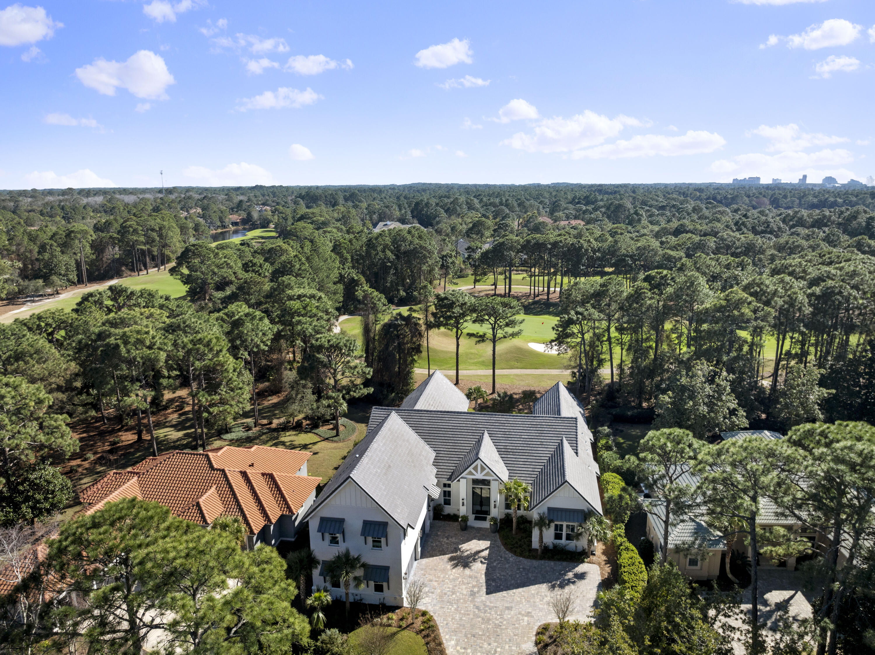 2924 Sand Pine Road Miramar Beach, FL 32550 - Photo 75 of 98 an aerial view of a house with a garden
