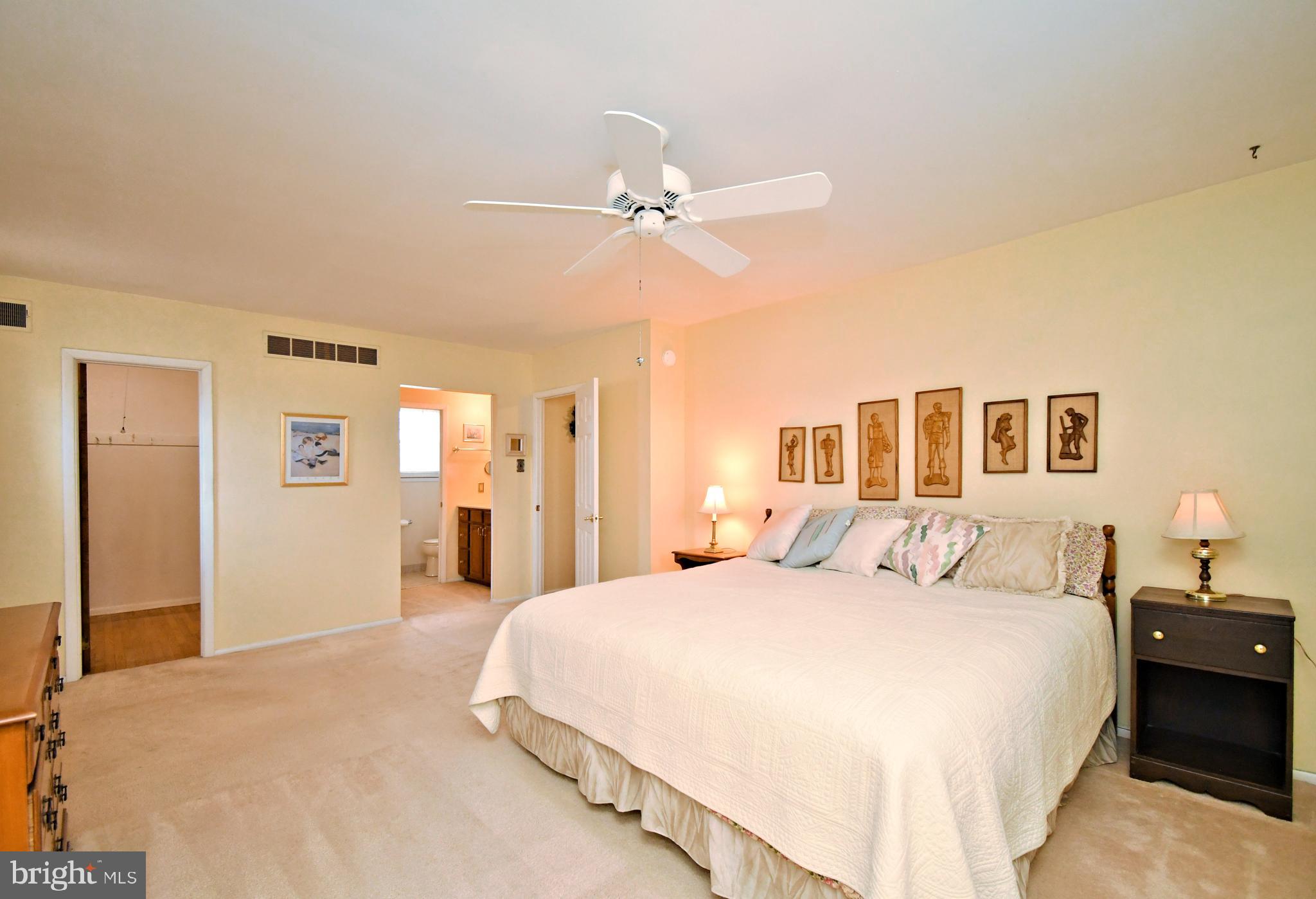 545 Brook Lane Warminster, PA 18974 - Photo 14 of 25 a bedroom with a large bed and a chandelier