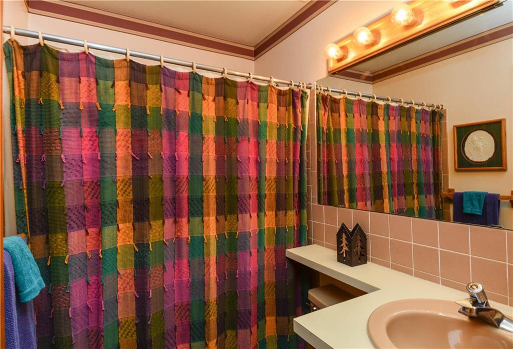 500 Bills Ranch Road, Unit 271 Frisco, CO 80443 - Photo 11 of 22 a bathroom with a shower curtain and sink