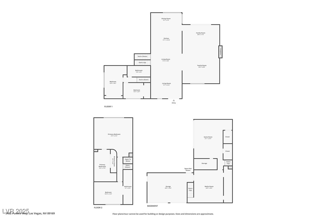 3482 Pueblo Way Las Vegas, NV 89169 - Photo 55 of 55 Combined Floor Plan.