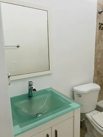 a close view of sink and tap