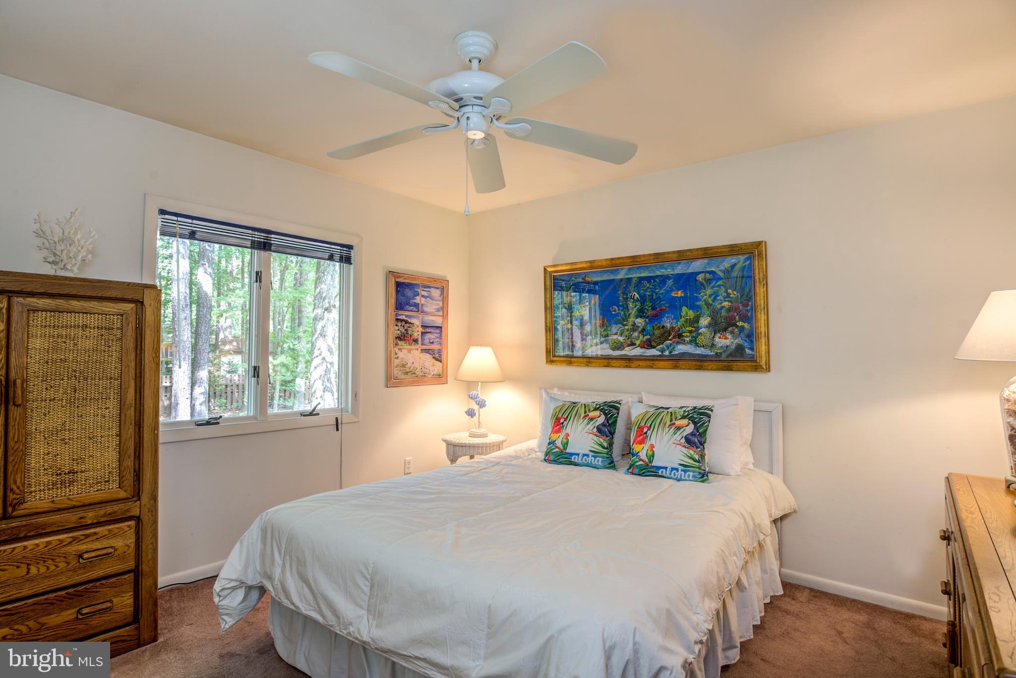 19 Capetown Road Ocean Pines, MD 21811 - Photo 10 of 56 a bedroom with a bed and a chandelier