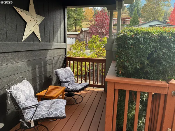 a house view with a garden space