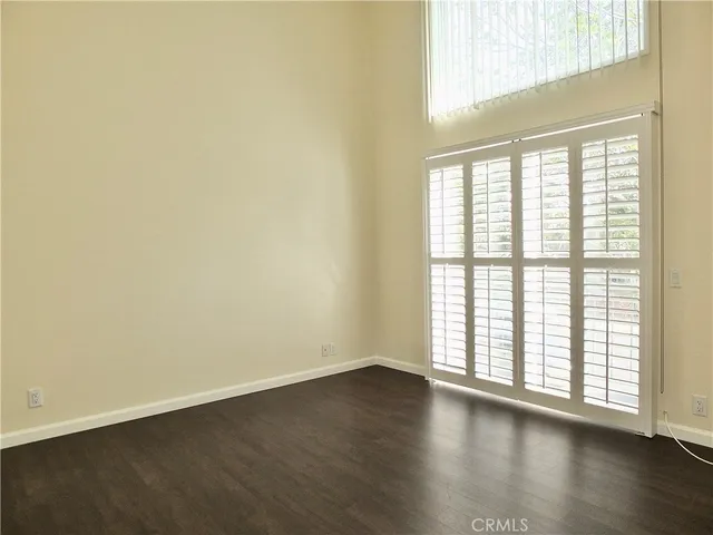 a backyard of a house