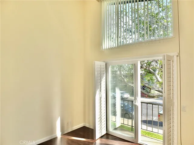 a view of a garden with a bunch of flowers