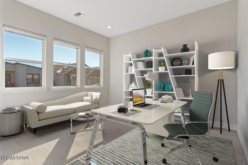 2221 Paint Horse Drive Reno, NV 89521 - Photo 5 of 53 a view of a workspace with furniture and a window