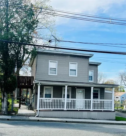 a front view of a house