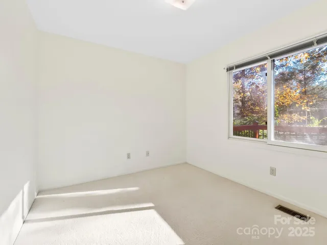 a view of small space with window