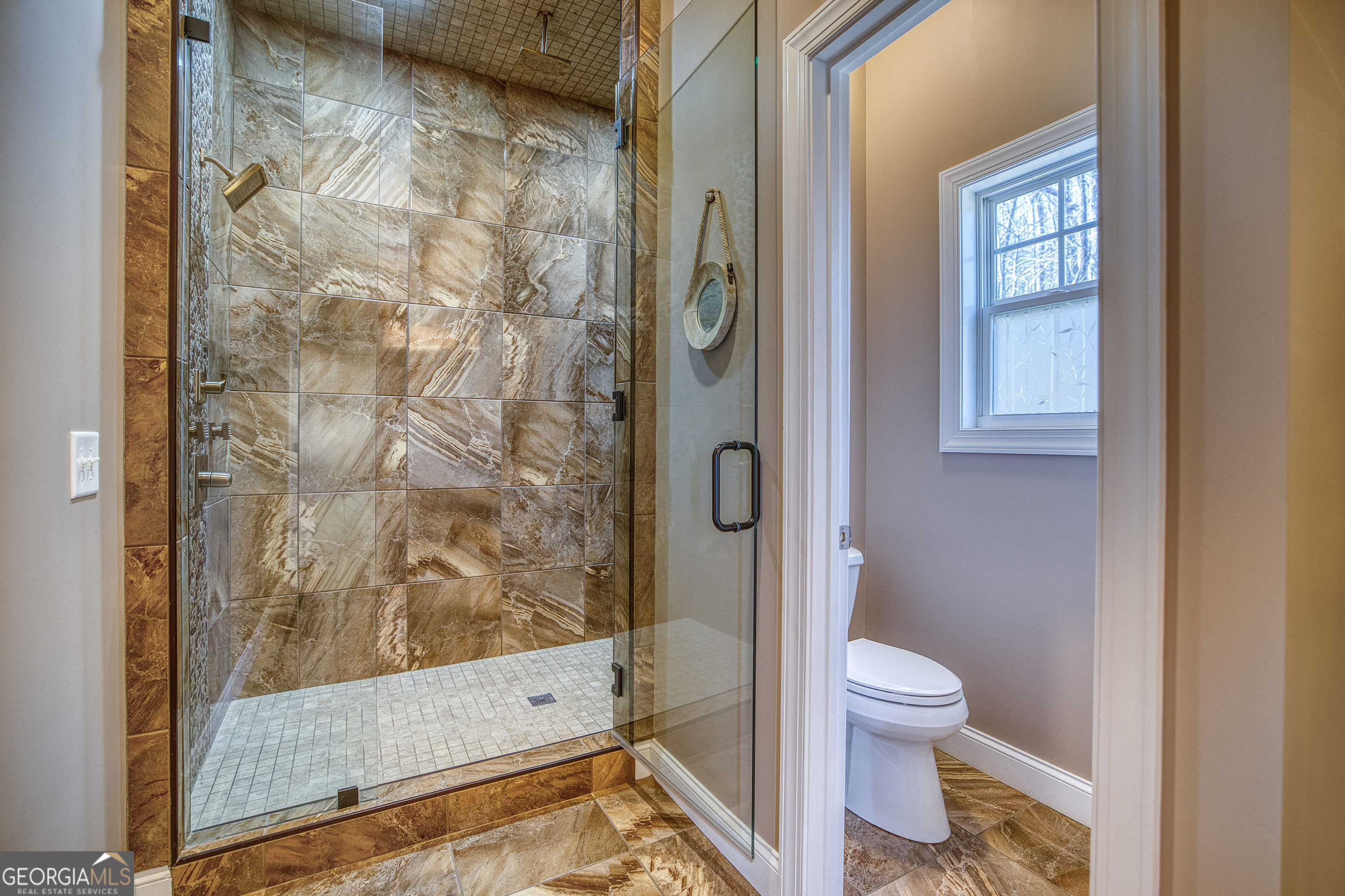 112 Springhill Lane Clarkesville, GA 30523 - Photo 34 of 79 a bathroom with a toilet and a shower