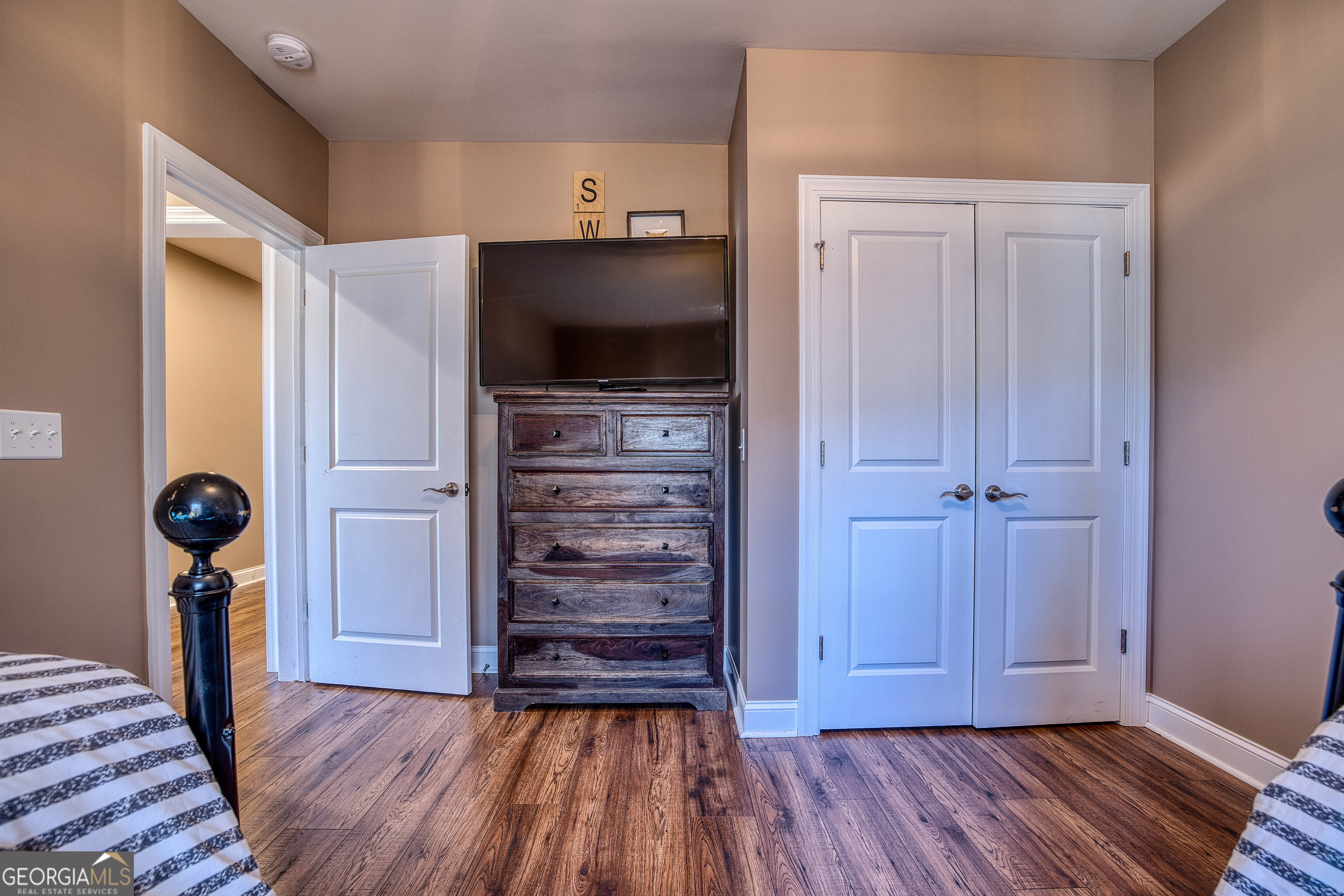 112 Springhill Lane Clarkesville, GA 30523 - Photo 49 of 79 a view of a livingroom with wooden floor and closet