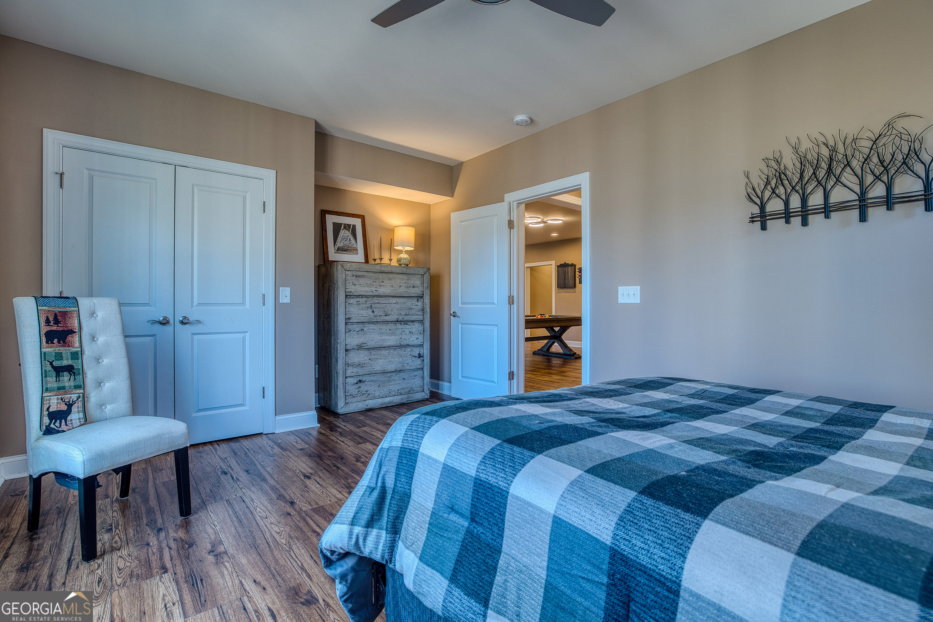 112 Springhill Lane Clarkesville, GA 30523 - Photo 55 of 79 a bedroom with a bed and a closet