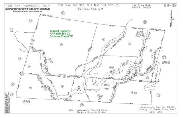 a view of a forest with trees in the background