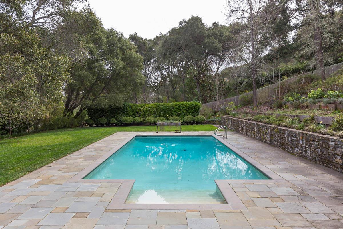1475 Portola Road Woodside, CA 94062 - Photo 7 of 12 a view of swimming pool with a yard