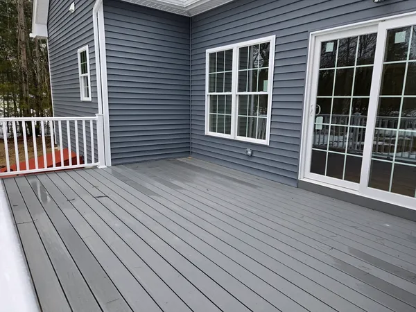 a view of a house with deck