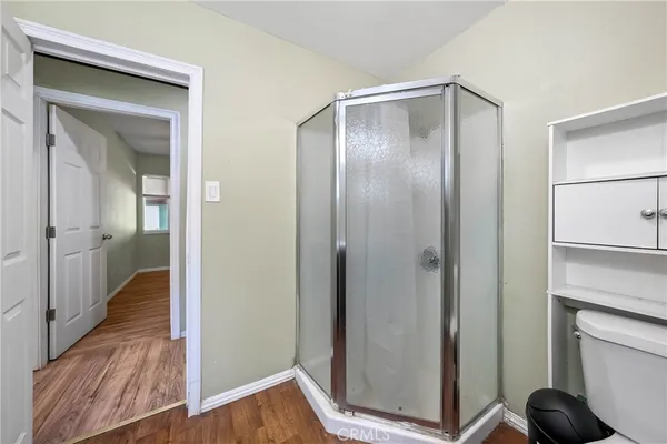 a view of bathroom with shower