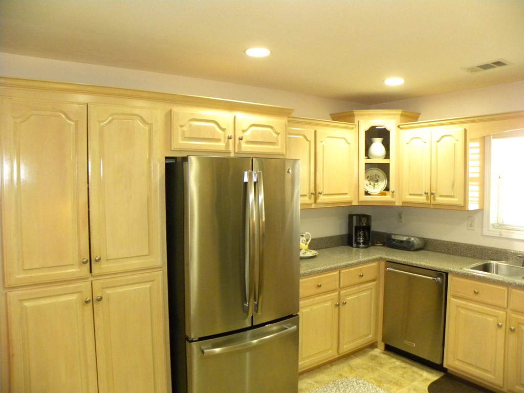 88 Morningview Place Blue Ridge, GA 30513 - Photo 12 of 41 a kitchen with stainless steel appliances granite countertop a refrigerator a sink and white cabinets