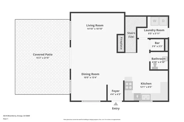$949,000 | 425 North Bloomberry, Orange, CA 92869