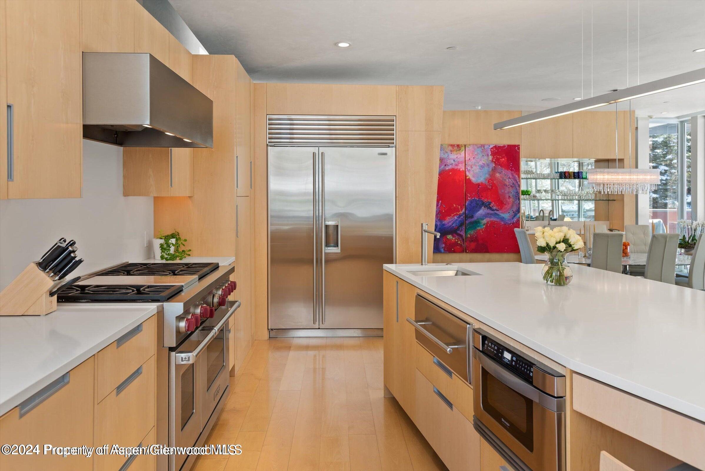 1015 Cemetery Lane Aspen, CO 81611 - Photo 12 of 46 a kitchen with a stove and a refrigerator