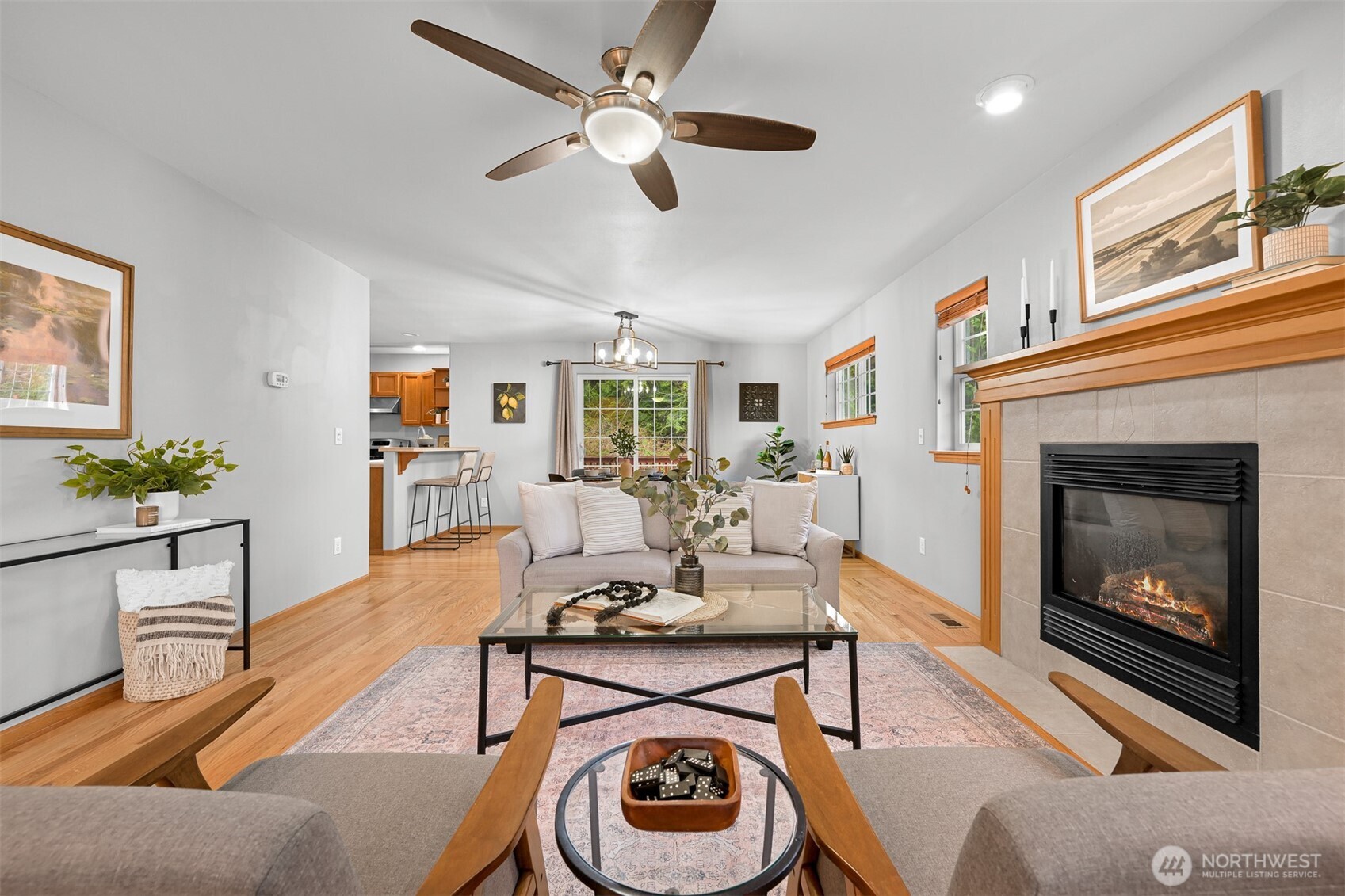 3500 South Avenue Bellingham, WA 98229 - Photo 6 of 38 a living room with furniture and a fireplace