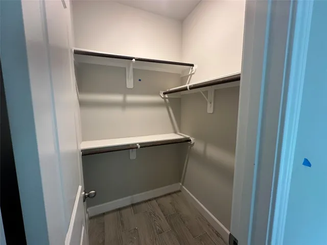 a close view of closet
