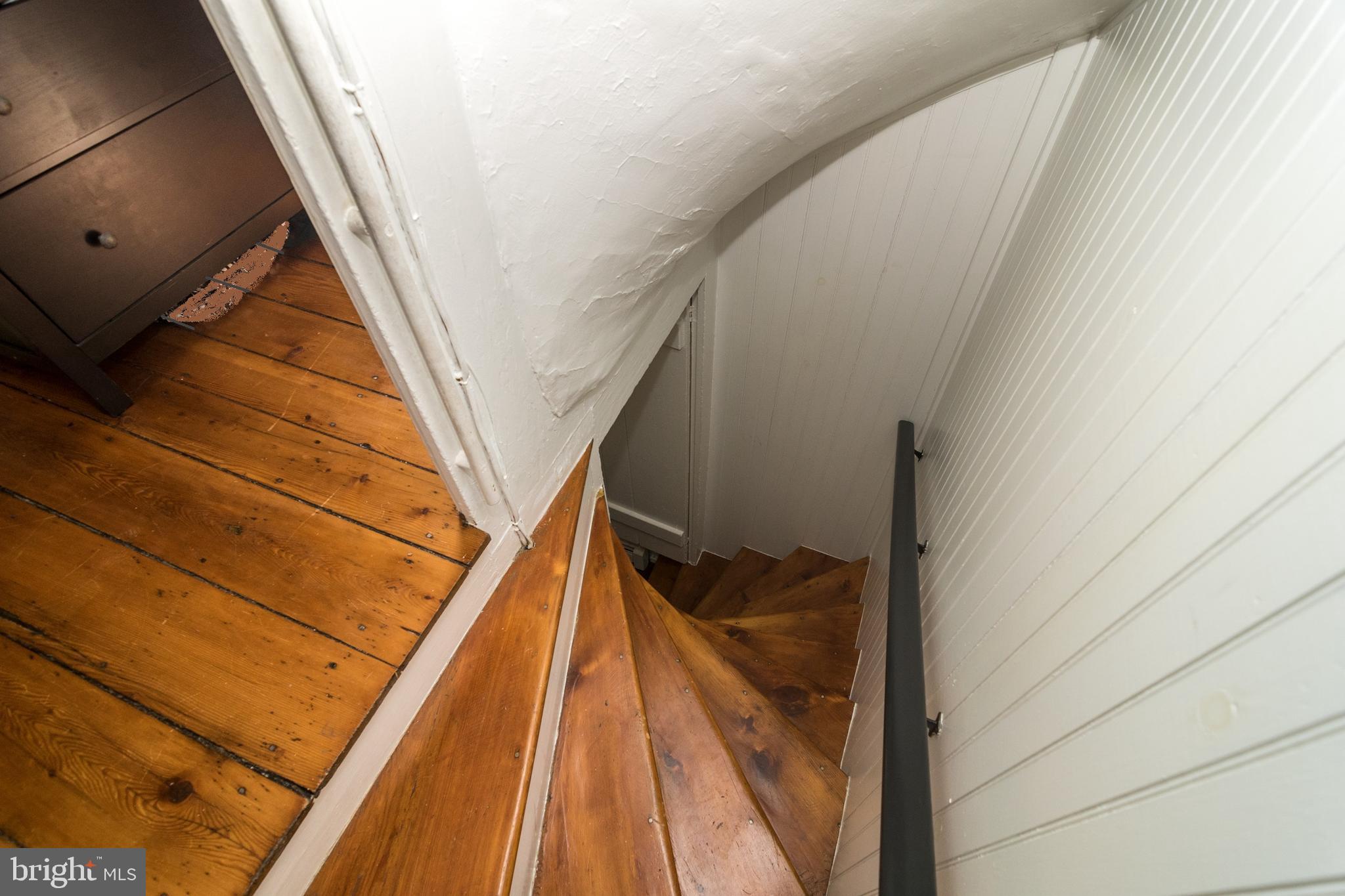 7445 Swagger Road New Hope, PA 18938 - Photo 17 of 24 Upstairs Hallway and "Winder Stairs"